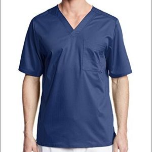 Cherokee Luxe Men's V-Neck Scrub Top (1929) Navy L